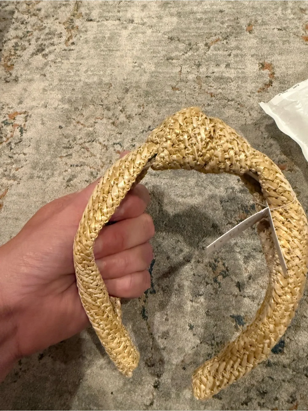 Woven Knot Headband in Natural Straw - Women Accessories J Crew